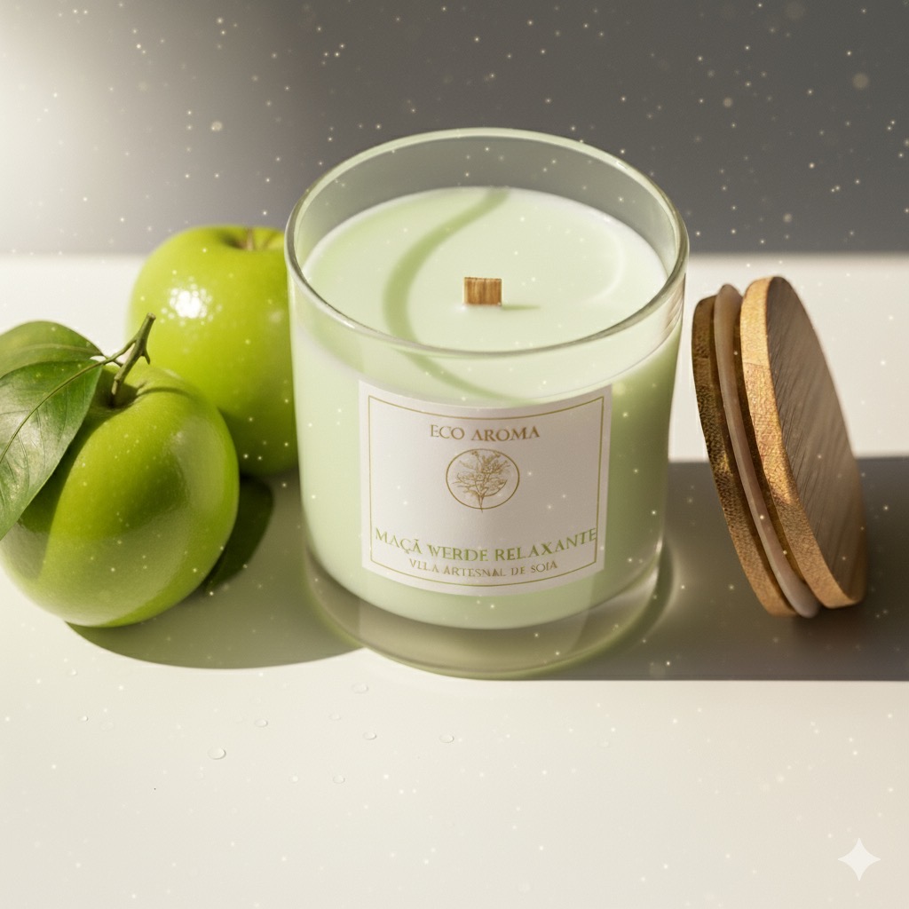 Vela Aromática Maçã Verde